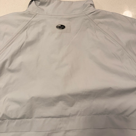 Adidas Men's Light Gray and Black Rainjacket - Picture 5 of 5